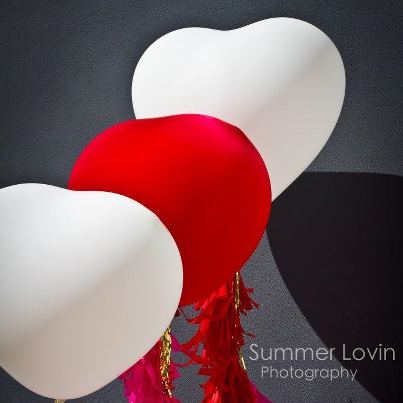 love heart balloons